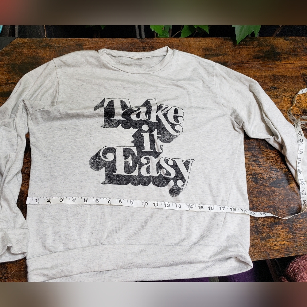 Crop Top Baggy Box Sweatshirt 90s Ruched Sleeves Relaxed Heather Gray